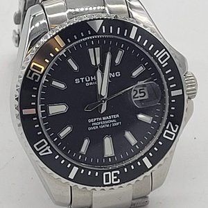 STUHRLING DEPTH MASTER MENS WATCH.